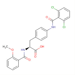 220846-47-9  L-Phenylalanine, 4-[(2,6-dichlorobenzoyl)amino]-N-(2-methoxybenzoyl)-