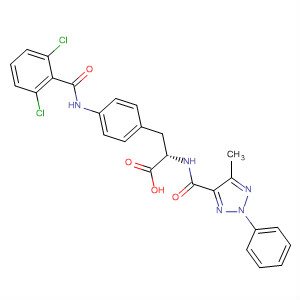 220848-15-7  L-Phenylalanine,4-[(2,6-dichlorobenzoyl)amino]-N-[(5-methyl-2-phenyl-2H-1,2,3-triazol-4-yl)carbonyl]-