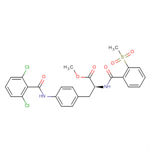 220848-31-7  L-Phenylalanine,4-[(2,6-dichlorobenzoyl)amino]-N-[2-(methylsulfonyl)benzoyl]-, methylester