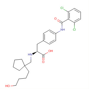 220878-81-9  L-Phenylalanine,4-[(2,6-dichlorobenzoyl)amino]-N-[[1-(4-hydroxybutyl)cyclopentyl]carbonyl]-