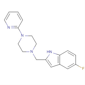 220941-93-5  1H-Indole, 5-fluoro-2-[[4-(2-pyridinyl)-1-piperazinyl]methyl]-