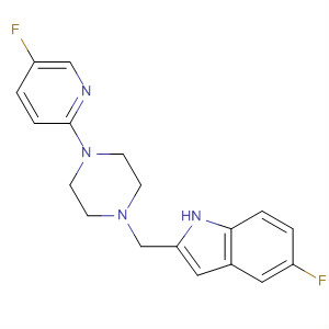 220943-21-5  1H-Indole, 5-fluoro-2-[[4-(5-fluoro-2-pyridinyl)-1-piperazinyl]methyl]-