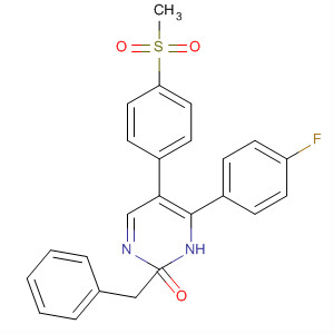 221057-75-6  3(2H)-Pyridazinone,6-(4-fluorophenyl)-5-[4-(methylsulfonyl)phenyl]-2-(phenylmethyl)-