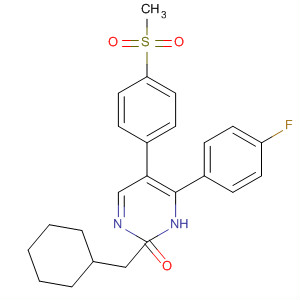 221057-85-8  3(2H)-Pyridazinone,2-(cyclohexylmethyl)-6-(4-fluorophenyl)-5-[4-(methylsulfonyl)phenyl]-