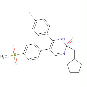 221058-06-6  3(2H)-Pyridazinone,2-(cyclopentylmethyl)-6-(4-fluorophenyl)-5-[4-(methylsulfonyl)phenyl]-