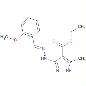 221445-97-2  1H-Pyrazole-4-carboxylic acid,3-[[(2-methoxyphenyl)methylene]hydrazino]-5-methyl-, ethyl ester