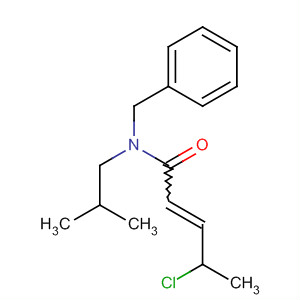 222843-90-5  2-Pentenamide, 4-chloro-N-(2-methylpropyl)-N-(phenylmethyl)- 222843-90-5  2-Pentenamide, 4-chloro-N-(2-methylpropyl)-N-(phenylmethyl)-
