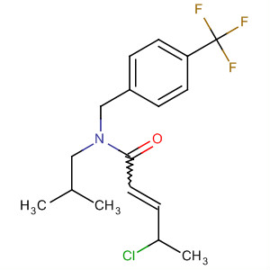 222844-47-5  2-Pentenamide,4-chloro-N-(2-methylpropyl)-N-[[4-(trifluoromethyl)phenyl]methyl]-