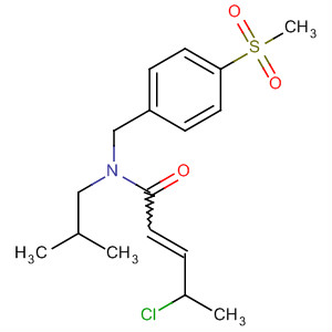 222844-55-5  2-Pentenamide,4-chloro-N-(2-methylpropyl)-N-[[4-(methylsulfonyl)phenyl]methyl]-