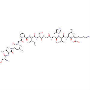 222984-72-7  L-Lysine,L-seryl-L-valyl-L-leucylglycyl-L-prolyl-L-isoleucyl-L-serylglycyl-L-histidyl-L-valyl-L-leucyl-
