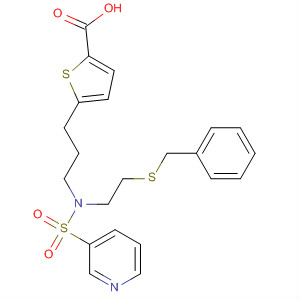 223488-81-1  2-Thiophenecarboxylic acid,5-[3-[[2-[(phenylmethyl)thio]ethyl](3-pyridinylsulfonyl)amino]propyl]-