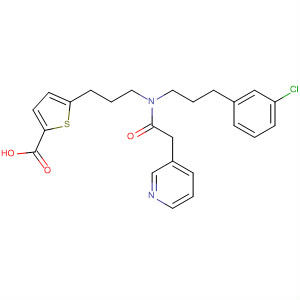 223489-08-5  2-Thiophenecarboxylic acid,5-[3-[[3-(3-chlorophenyl)propyl](3-pyridinylacetyl)amino]propyl]-