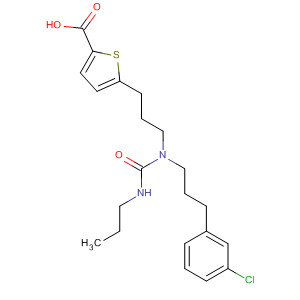 223489-28-9  2-Thiophenecarboxylic acid,5-[3-[[3-(3-chlorophenyl)propyl][(propylamino)carbonyl]amino]propyl]-