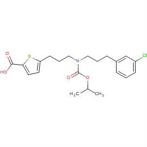 223489-39-2  2-Thiophenecarboxylic acid,5-[3-[[3-(3-chlorophenyl)propyl][(1-methylethoxy)carbonyl]amino]propyl]-