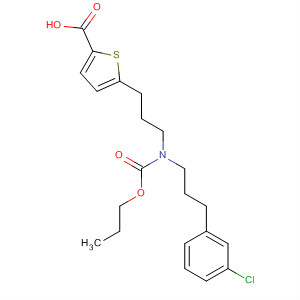 223489-40-5  2-Thiophenecarboxylic acid,5-[3-[[3-(3-chlorophenyl)propyl](propoxycarbonyl)amino]propyl]-