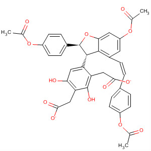223558-50-7  1,3-Benzenediol,5-[(2S,3S)-6-(acetyloxy)-2-[4-(acetyloxy)phenyl]-4-[(1E)-2-[4-(acetyloxy)phenyl]ethenyl]-2,3-dihydro-3-benzofuranyl]-, diacetate