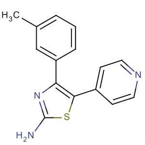 224038-59-9  2-Thiazolamine, 4-(3-methylphenyl)-5-(4-pyridinyl)- 224038-59-9  2-Thiazolamine, 4-(3-methylphenyl)-5-(4-pyridinyl)-
