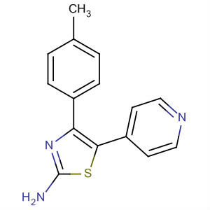 224038-61-3  2-Thiazolamine, 4-(4-methylphenyl)-5-(4-pyridinyl)- 224038-61-3  2-Thiazolamine, 4-(4-methylphenyl)-5-(4-pyridinyl)-
