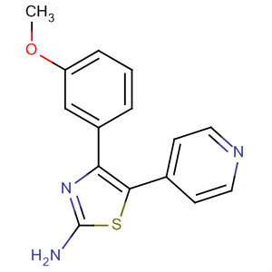 224038-76-0  2-Thiazolamine, 4-(3-methoxyphenyl)-5-(4-pyridinyl)- 224038-76-0  2-Thiazolamine, 4-(3-methoxyphenyl)-5-(4-pyridinyl)-