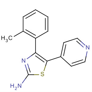 224038-93-1  2-Thiazolamine, 4-(2-methylphenyl)-5-(4-pyridinyl)- 224038-93-1  2-Thiazolamine, 4-(2-methylphenyl)-5-(4-pyridinyl)-