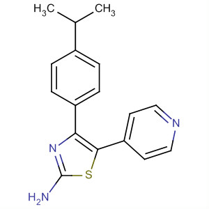 224039-22-9  2-Thiazolamine, 4-[4-(1-methylethyl)phenyl]-5-(4-pyridinyl)-