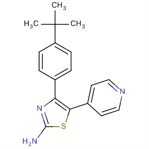 224039-49-0  2-Thiazolamine, 4-[4-(1,1-dimethylethyl)phenyl]-5-(4-pyridinyl)-