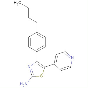 224039-70-7  2-Thiazolamine, 4-(4-butylphenyl)-5-(4-pyridinyl)- 224039-70-7  2-Thiazolamine, 4-(4-butylphenyl)-5-(4-pyridinyl)-
