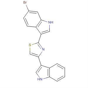 224434-75-7  1H-Indole, 6-bromo-3-[4-(1H-indol-3-yl)-2-thiazolyl]-