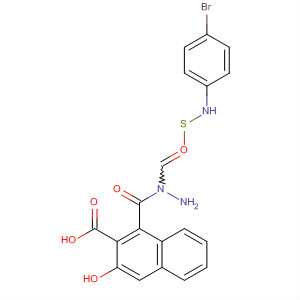 224456-16-0  2-Naphthalenecarboxylic acid, 3-hydroxy-,2-[[(4-bromophenyl)amino]thioxomethyl]hydrazide