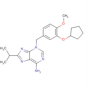 200623-74-1  3H-Purin-6-amine,3-[[3-(cyclopentyloxy)-4-methoxyphenyl]methyl]-8-(1-methylethyl)-