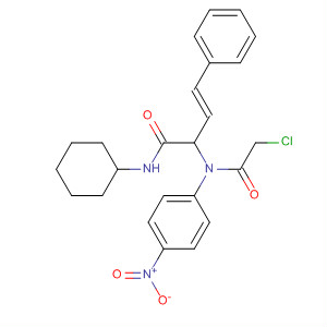 200812-91-5  3-Butenamide,2-[(chloroacetyl)(4-nitrophenyl)amino]-N-cyclohexyl-4-phenyl-, (3E)-