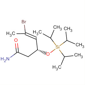 201339-99-3  4-Hexenamide, 5-bromo-3-[[tris(1-methylethyl)silyl]oxy]-, (3R,4E)-