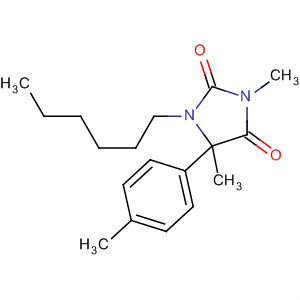 201606-25-9  2,4-Imidazolidinedione, 1-hexyl-3,5-dimethyl-5-(4-methylphenyl)- 201606-25-9  2,4-Imidazolidinedione, 1-hexyl-3,5-dimethyl-5-(4-methylphenyl)-
