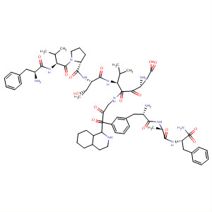 201613-69-6  L-Phenylalaninamide,L-phenylalanyl-L-valyl-L-prolyl-L-threonyl-L-a-aspartyl-L-valylglycyl-(3S)-1,2,3,4-tetrahydro-3-isoquinolinecarbonyl-L-phenylalanyl-L-alanyl-