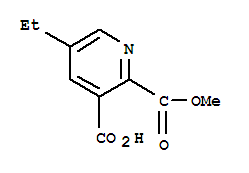 202586-57-0  2,3-Pyridinedicarboxylicacid, 5-ethyl-, 2-methyl ester 202586-57-0  2,3-Pyridinedicarboxylicacid, 5-ethyl-, 2-methyl ester