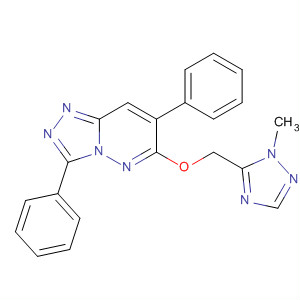202929-89-3  1,2,4-Triazolo[4,3-b]pyridazine,6-[(1-methyl-1H-1,2,4-triazol-5-yl)methoxy]-3,7-diphenyl-