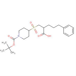 203247-71-6  1-Piperidinecarboxylic acid, 4-[(2-carboxy-5-phenylpentyl)sulfonyl]-,1-(1,1-dimethylethyl) ester