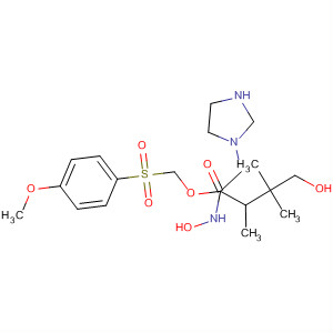 203248-72-0  1-Imidazolidinepentanamide,N-hydroxy-a-[[(4-methoxyphenyl)sulfonyl]methyl]-3,4,4-trimethyl-2,5-dioxo-