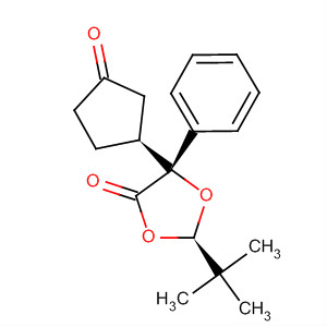 203321-54-4  1,3-Dioxolan-4-one,2-(1,1-dimethylethyl)-5-[(1S)-3-oxocyclopentyl]-5-phenyl-, (2R,5R)-