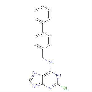 203436-46-8  1H-Purin-6-amine, N-([1,1'-biphenyl]-4-ylmethyl)-2-chloro-