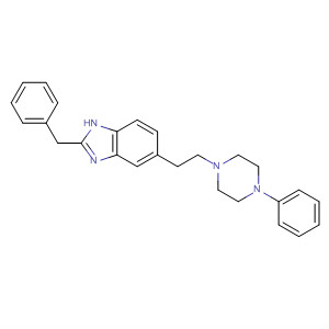 203451-57-4  1H-Benzimidazole, 2-(phenylmethyl)-5-[2-(4-phenyl-1-piperazinyl)ethyl]-