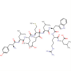 203515-09-7  L-Leucine,L-tyrosyl-L-leucyl-L-leucyl-L-a-glutamyl-L-methionyl-L-leucyl-L-tryptophyl-L-arginyl-