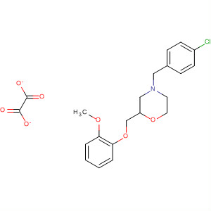 203861-93-2  Morpholine, 4-[(4-chlorophenyl)methyl]-2-[(2-methoxyphenoxy)methyl]-,ethanedioate (1:1)