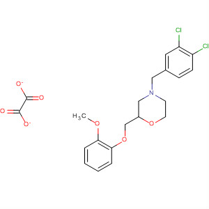 203861-99-8  Morpholine,4-[(3,4-dichlorophenyl)methyl]-2-[(2-methoxyphenoxy)methyl]-,ethanedioate (1:1)