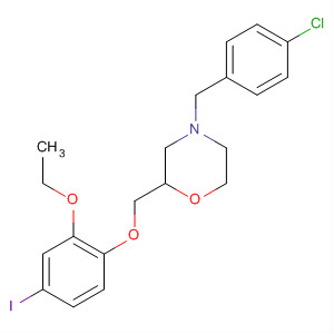 203862-00-4  Morpholine,4-[(4-chlorophenyl)methyl]-2-[(2-ethoxy-4-iodophenoxy)methyl]-