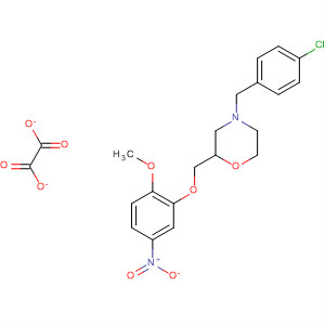 203862-04-8  Morpholine,4-[(4-chlorophenyl)methyl]-2-[(2-methoxy-5-nitrophenoxy)methyl]-,ethanedioate (1:1)