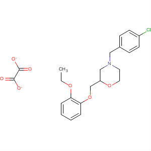 203862-06-0  Morpholine, 4-[(4-chlorophenyl)methyl]-2-[(2-ethoxyphenoxy)methyl]-,ethanedioate (1:1)