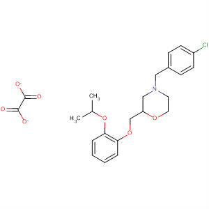 203862-15-1  Morpholine,4-[(4-chlorophenyl)methyl]-2-[[2-(1-methylethoxy)phenoxy]methyl]-,ethanedioate (1:1)
