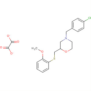 203862-20-8  Morpholine,4-[(4-chlorophenyl)methyl]-2-[[(2-methoxyphenyl)thio]methyl]-,ethanedioate (1:1)