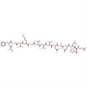 203863-29-0  L-Proline,L-cysteinyl-L-phenylalanylglycyl-L-valyl-L-lysylglycyl-L-threonyl-L-threonyl-L-valyl-L-asparaginyl-L-alanyl-L-asparaginyl-L-a-glutamyl-L-leucyl-